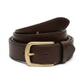 Hand-Stitched Grain Leather Belt